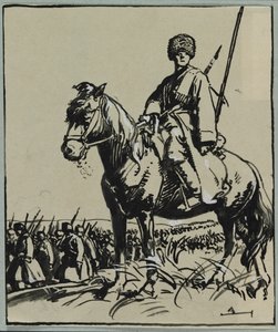 Oficial cossaco, 1914.