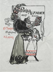 Almanaque de Paris, 1897: Capa de Auguste Louis Lepère