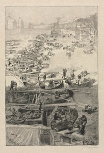 Batatas chegando ao Hôtel de Ville de Auguste Louis Lepère