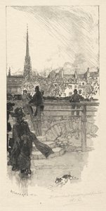 Quai des Grands Augustins, Paris. de Auguste Louis Lepère