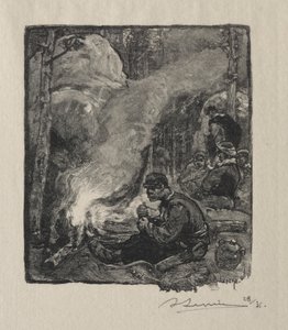 Refeição dos Lenhadores de Auguste Louis Lepère