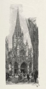 Rouen Ilustrado: Saint Maclon Church, 1896. de Auguste Louis Lepère