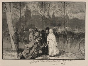 Saia do Chatelet Theatre. de Auguste Louis Lepère