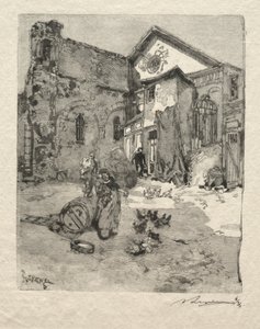 St. Julien the Poor: O Portal. de Auguste Louis Lepère
