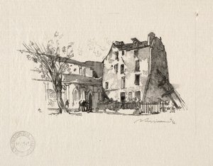St. Julien the Poor: o presbitério. de Auguste Louis Lepère