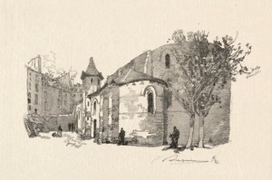 St. Julien le Vauvre, Vista exterior de Auguste Louis Lepère