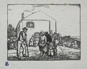 Os mendigos na última casa de Auguste Louis Lepère