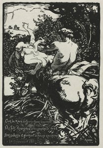 O Centauro, 1896. de Auguste Louis Lepère