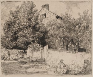 A Casa da Madame B., 1915. de Auguste Louis Lepère