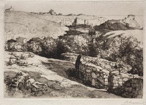 Vista do porto de La Meule de Auguste Louis Lepère