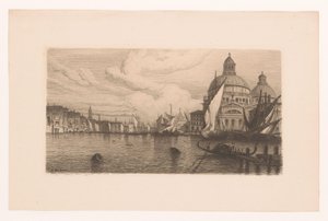 Canal Grande em Veneza de Auguste Numans