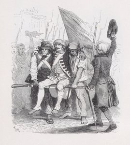 14 de julho, de The Complete Works of Béranger, 1836. Criadores: Auguste Raffet, Lacoste, Eugène Guillaumot. de Auguste Raffet, Lacoste, Eugène Guillaumot