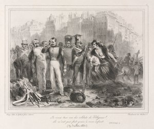 Álbum de 1831: Quero matar um dos soldados de Polignacs. Eles não pouparam meu filho Historic, 18 de Auguste Raffet