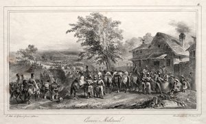 Álbum de 1831: comboio militar, 1831. de Auguste Raffet