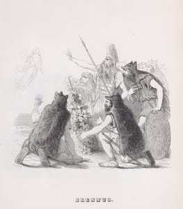 Brennus de The Complete Works of Béranger, 1836 de Auguste Raffet