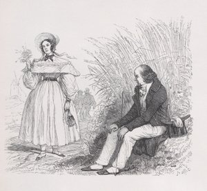 A Filha do Povo das Obras Completas de Béranger, 1836 de Auguste Raffet