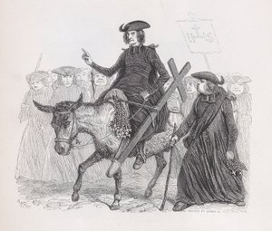 Os missionários de The Complete Works of Béranger, 1836. de Auguste Raffet