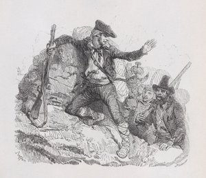 Os contrabandistas, de The Complete Works of Béranger, 1836 de Auguste Raffet
