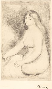 Banhista Sentado (Baigneuse assise) de Auguste Renoir
