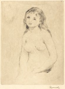 Estudo para banhista de Auguste Renoir