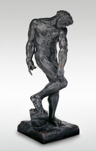 Adam, modelado em 1881, lançado por volta de 1924. de Auguste Rodin