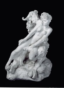 Fauno e Ninfa, c.1886 (gesso) de Auguste Rodin