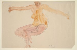 Dança nua de Auguste Rodin