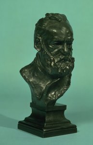 Cabeça de retrato de Victor Hugo (1802-85) (bronze)