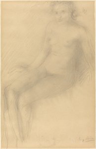Nu feminino sentado de Auguste Rodin