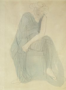 Mulher sentada; Mulher sentada, de Auguste Rodin