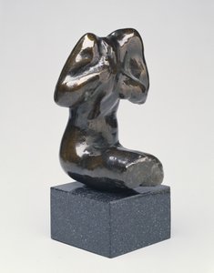 Torso feminino sentado pequeno, molde moderno (bronze) de Auguste Rodin