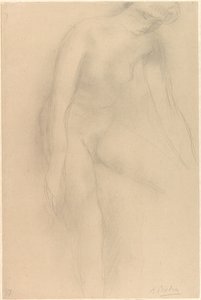 Nu feminino em pé, inclinado para a frente de Auguste Rodin