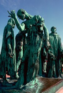 Estátua dos burgueses de Calais, século XIX. de Auguste Rodin
