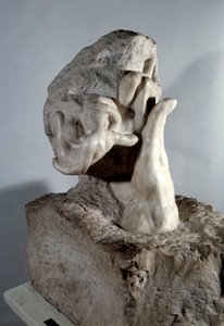 A Mão de Deus Escultura em mármore de Auguste Rodin (1840-1917) Paris do século XX, Musee Rodin de Auguste Rodin