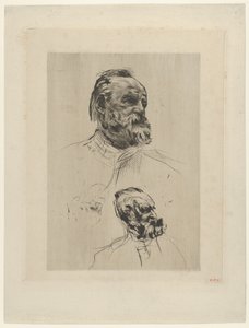 Visão de três quartos de Victor Hugo, 1885. de Auguste Rodin