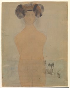 Mulher em pé na água de Auguste Rodin