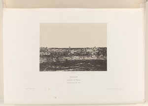 Gezicht op Jeruzalem, com ommuring van de tempel Jerusalém. Fechamento do templo. Vista geral da face leste (título no objeto) de Auguste Salzmann