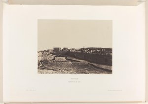 Vista de Jerusalém a partir de Sião
Jerusalém. Fortresse de Sion (título sobre o objecto) de Auguste Salzmann