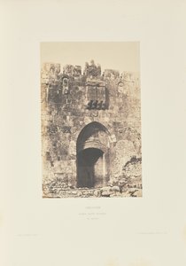 Jerusalém. Porta de Santo Estêvão. Vista exterior de Auguste Salzmann