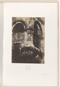 Kapel van de Heilig Grafkerk, Jeruzalem Jerusalém. Santo Sepulcro. Capela do Calvário (título no objeto) de Auguste Salzmann