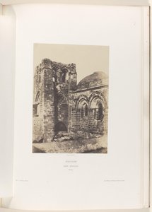 Torre da Igreja do Santo Sepulcro em Jerusalém Jerusalém. Santo Sepulcro. Clocher (título no objeto) de Auguste Salzmann