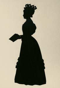 Silhueta de Susan Edmonstone Ferrier, chamada Susan Ferrier (1782-1854), romancista escocesa, ca. 1830, por Augustin Edouart (1789-1861)