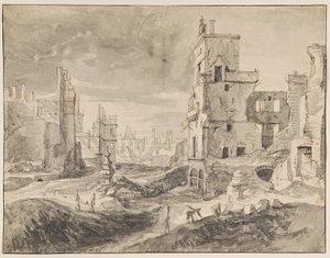 Bruxelas após o bombardeio de 1695 de Augustin Coppens