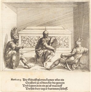 Cristo na tumba, 1548. de Augustin Hirschvogel