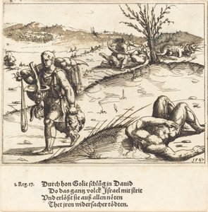 David decapita Golias, 1547. de Augustin Hirschvogel