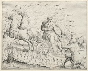 Elias sobe ao céu, 1547.