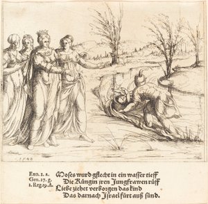 Descoberta de Moisés de Augustin Hirschvogel