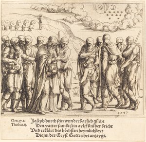 José relata seus sonhos, 1547. de Augustin Hirschvogel