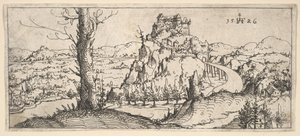 Paisagem com pedras altas e fortalezas, 1546.