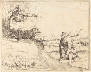 Moisés e a Sarça Ardente, 1548.